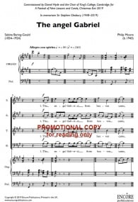 Moore: The Angel Gabriel for SATB & organ published by Encore